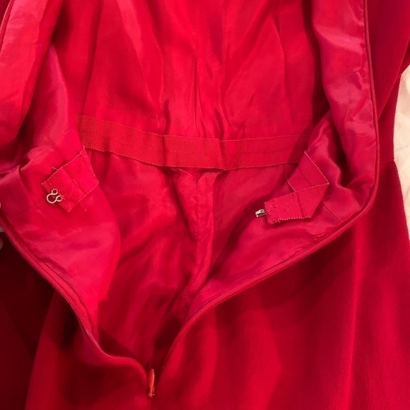 Givenchy Couture Vintage Red Audrey Hepburn Dress S - Picture 9 of 16